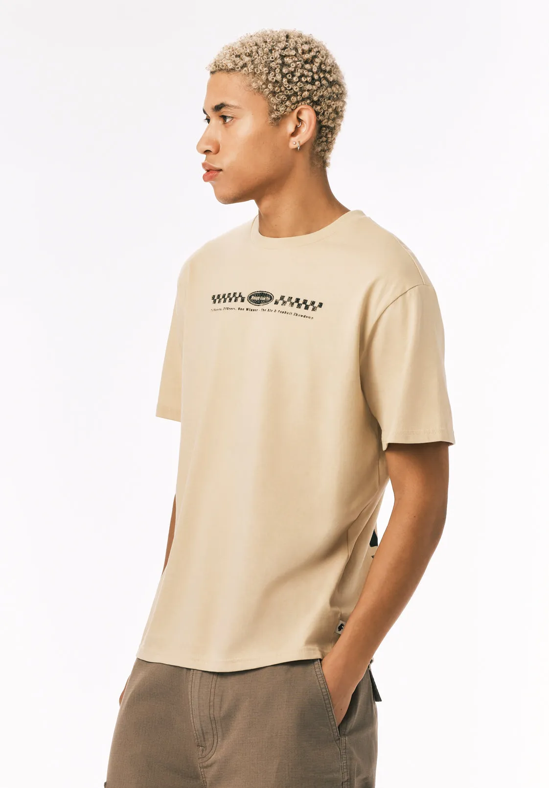 Tazul Men’s Vintage Racing Print Graphic Tee, Boulder - BM24841 sold by Buffalo David Bitton product image thumbnail 5