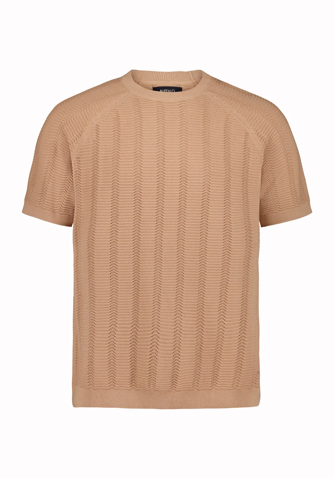 Wipped Men’s Short Sleeve Sweater T-Shirt, Roebuck - BM24874 sold by Buffalo David Bitton product image thumbnail 3