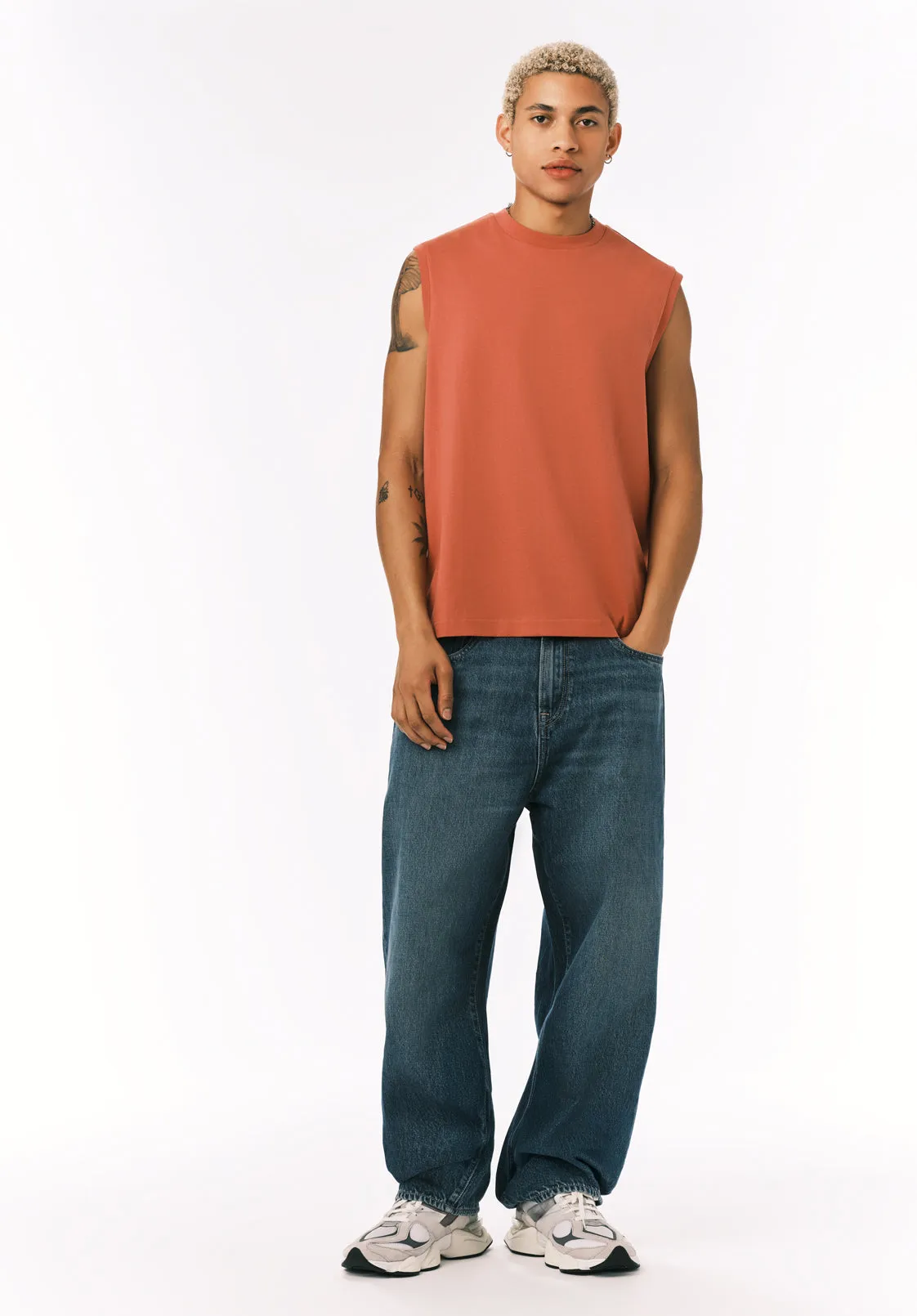 Kingster Men's Sleeveless Top, Mineral Red - BM24601 sold by Buffalo David Bitton product image thumbnail 3