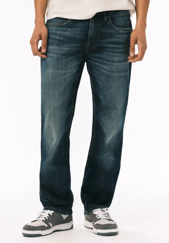 Relaxed Straight Driven Men’s Jeans, Indigo - BM22826 sold by Buffalo David Bitton