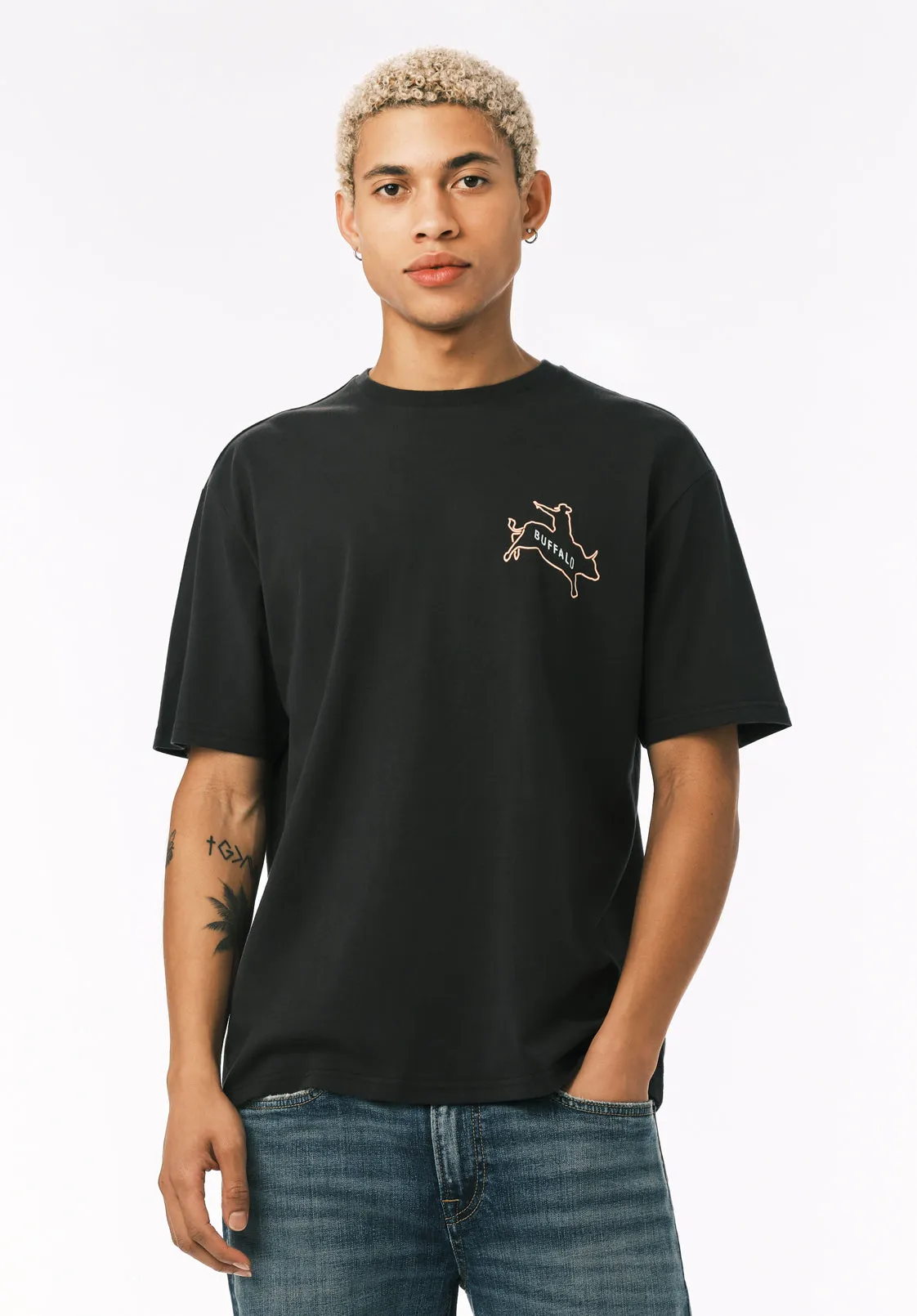 Tovax Men’s Western Graphic T-Shirt, Black - BM24833 sold by Buffalo David Bitton