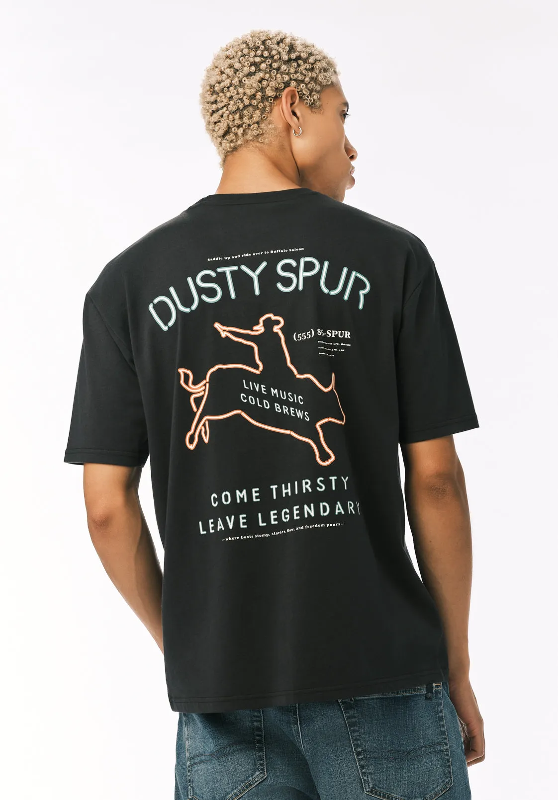 Tovax Men’s Western Graphic T-Shirt, Black - BM24833 sold by Buffalo David Bitton product image thumbnail 2