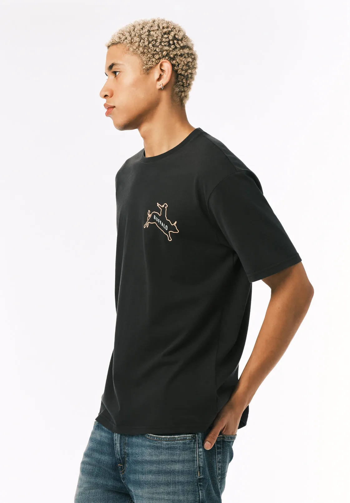 Tovax Men’s Western Graphic T-Shirt, Black - BM24833 sold by Buffalo David Bitton product image thumbnail 5