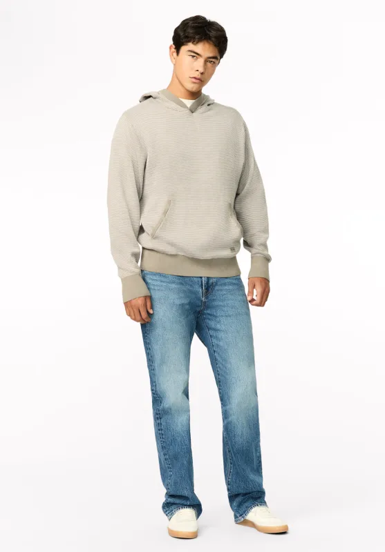 Wanto Men's Striped Sweater Hoodie, Ardent - BM24905 made by Buffalo David Bitton