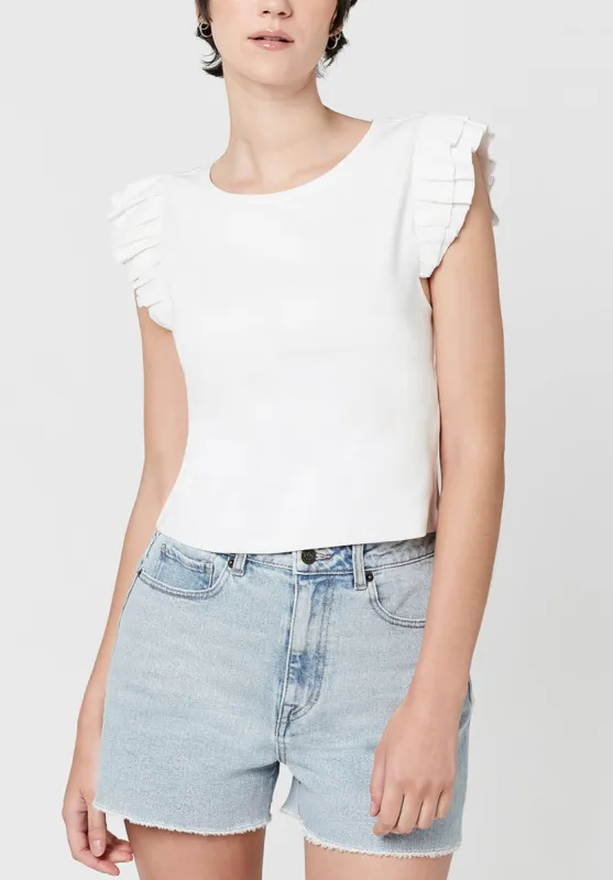 Ruffled Sylvie Tank Top - KT0430S sold by Buffalo David Bitton