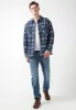 Sandis Fleece Shacket in Mirage Plaid - BPM14426 sold by Buffalo David Bitton