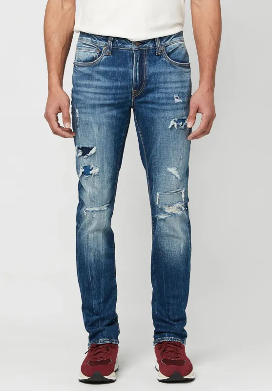 Slim Ash Veined and Worked Jeans - BM22741 sold by Buffalo David Bitton