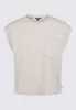 Amandine Women's Cap-Sleeve Crop Top, Tan - KT0149S sold by Buffalo David Bitton