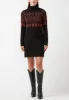 Massima Women's Long Sleeve Mock Neck Sweater Dress in Black - SD0001H sold by Buffalo David Bitton