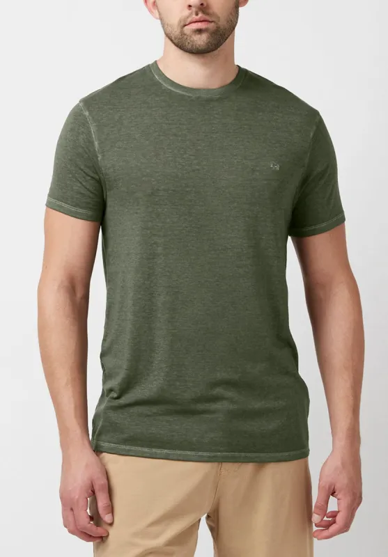Kathin Faded Army Green T-Shirt - BM23968 sold by Buffalo David Bitton