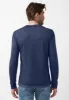 Kaduk Men's Long-Sleeve Henley Top in Dark Blue - BM24041 sold by Buffalo David Bitton