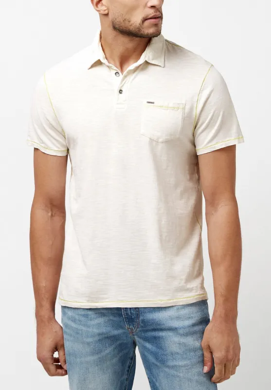 Kacinos Optic Wash White Polo - BM23843 sold by Buffalo David Bitton