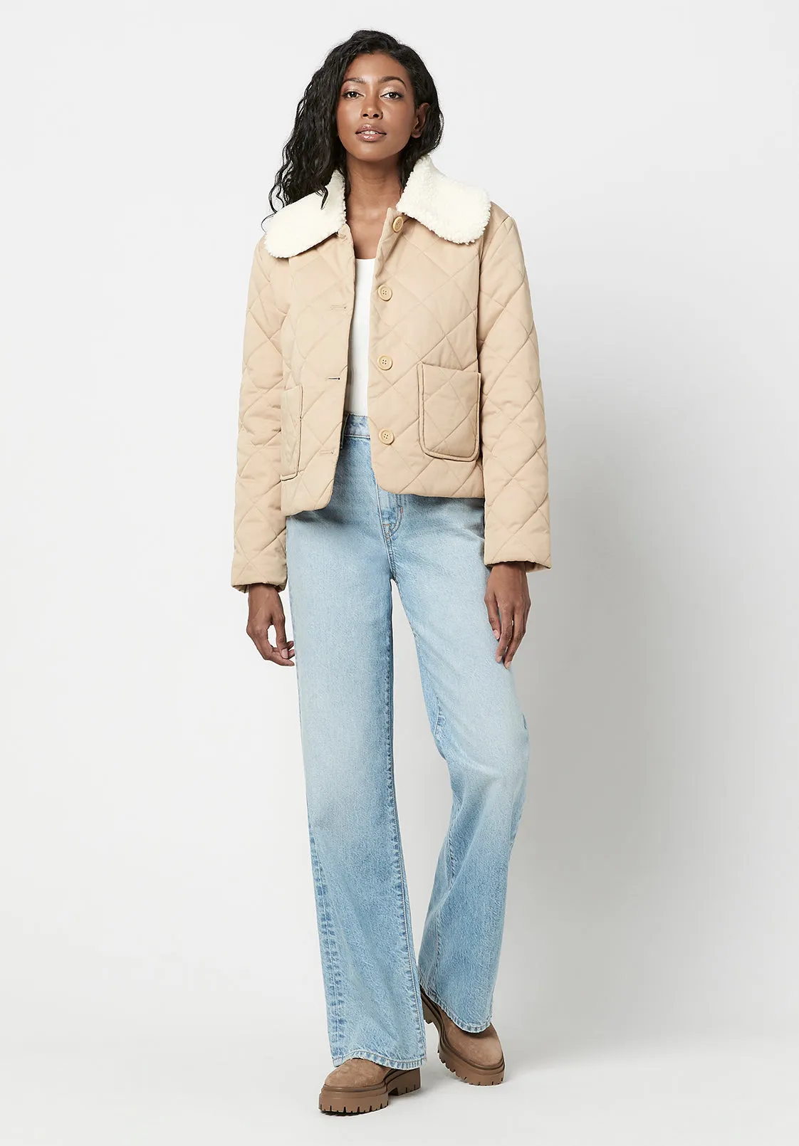 Quilted Sherpa Clementine Jacket - JK0522F sold by Buffalo David Bitton product image thumbnail 5