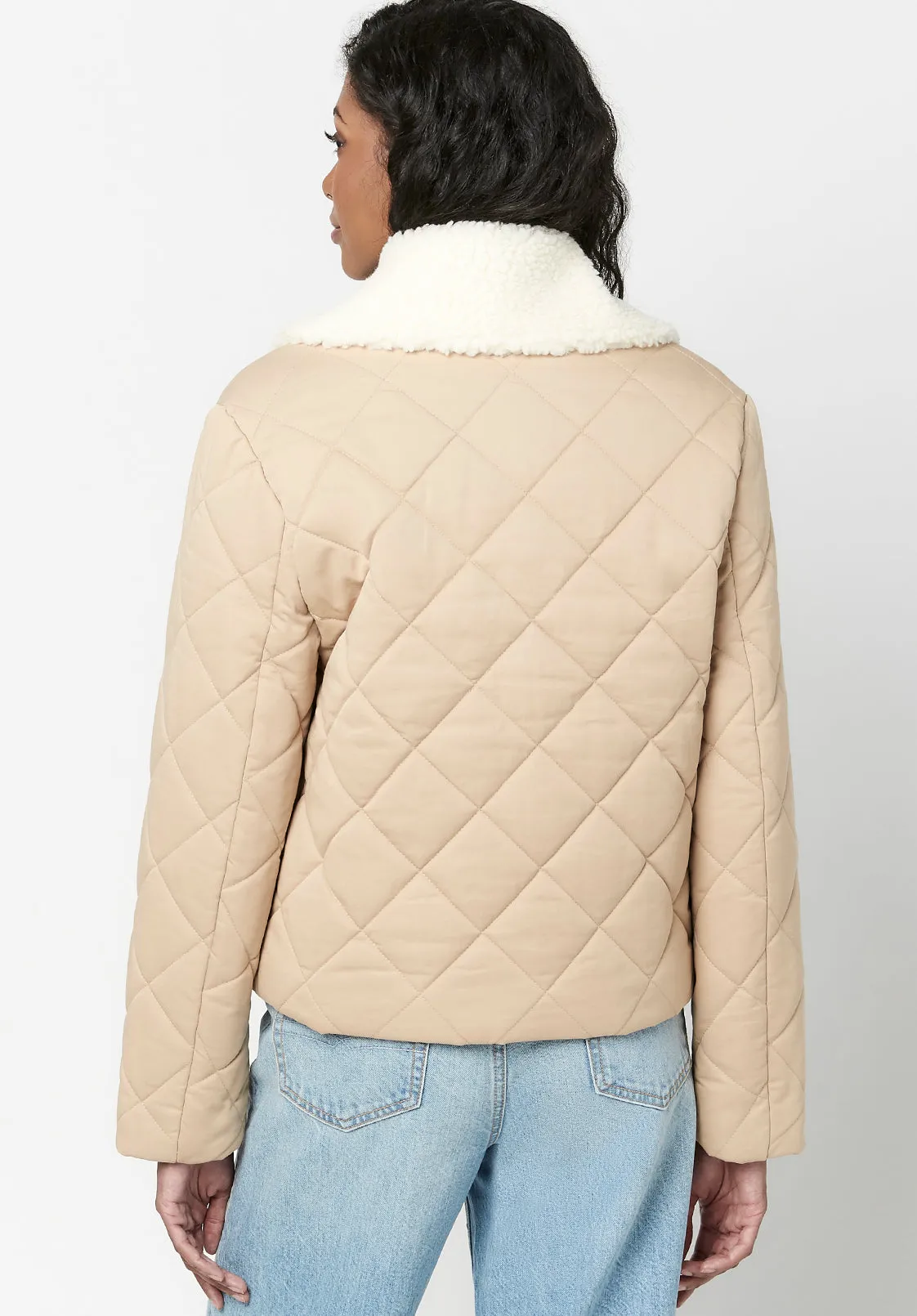 Quilted Sherpa Clementine Jacket - JK0522F sold by Buffalo David Bitton product image thumbnail 2