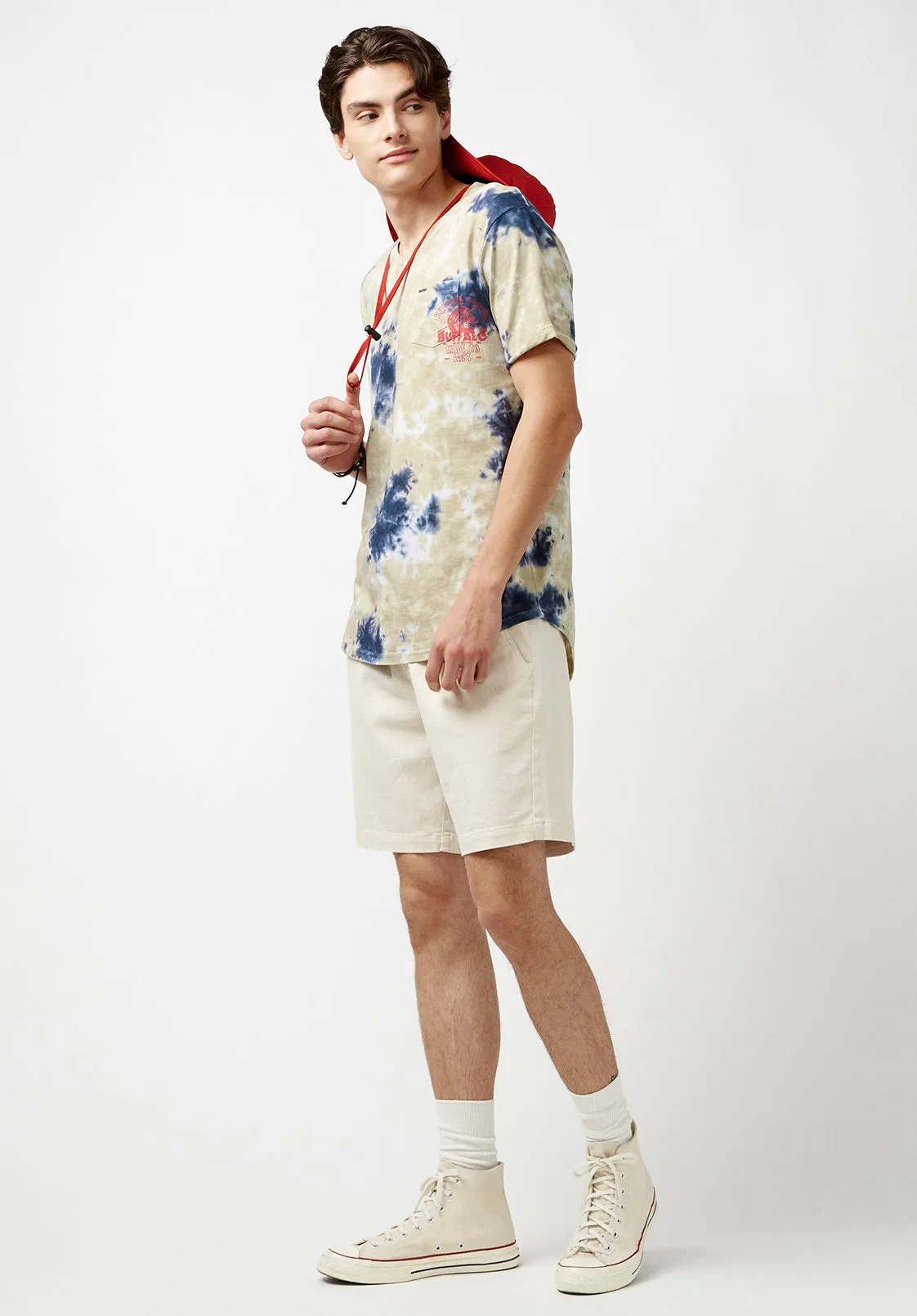 Kolis Tie Dye Beige T-Shirt - BM23933 sold by Buffalo David Bitton product image thumbnail 5