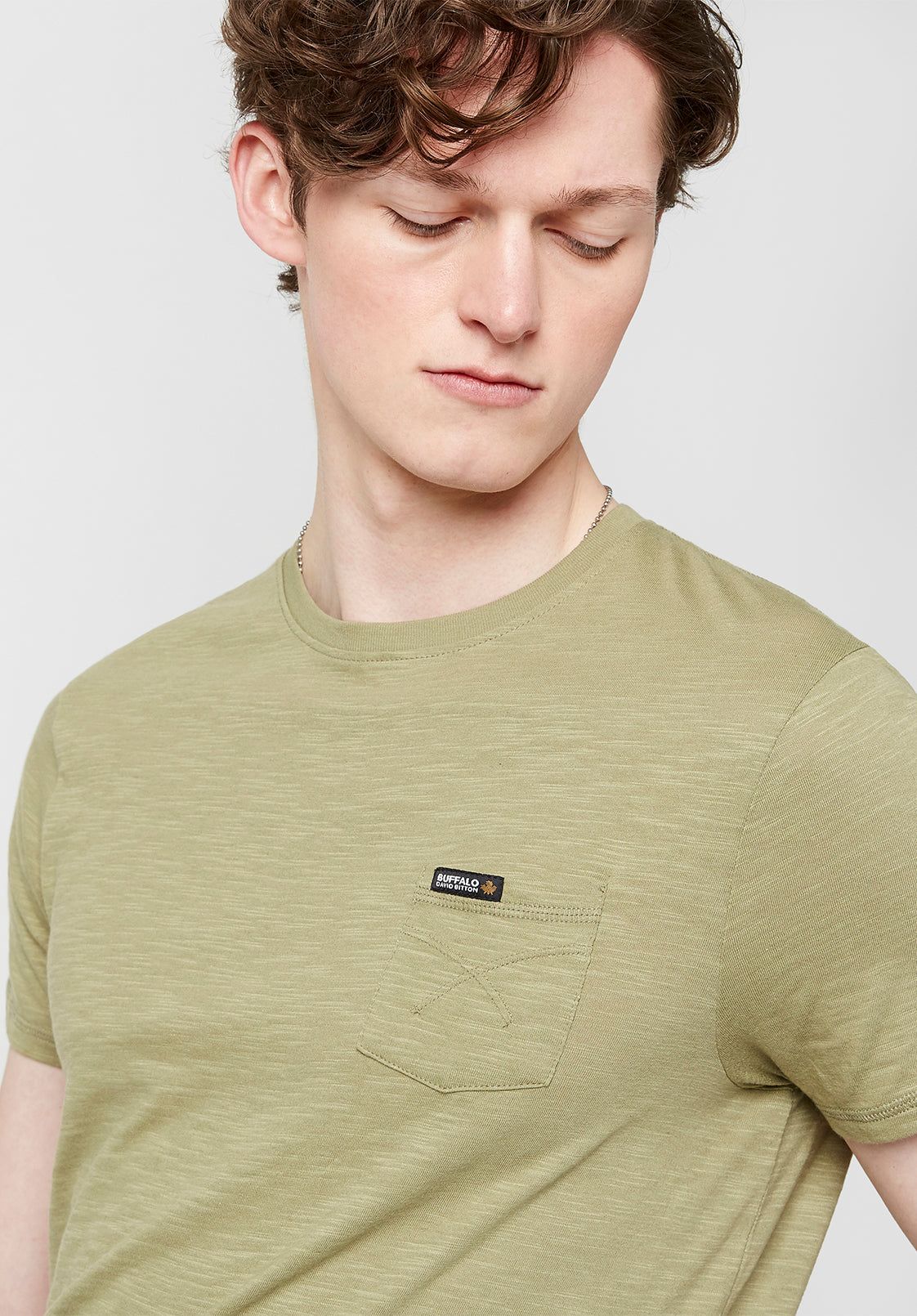 Patch Pocket Tamup T-Shirt - BM23472 sold by Buffalo David Bitton