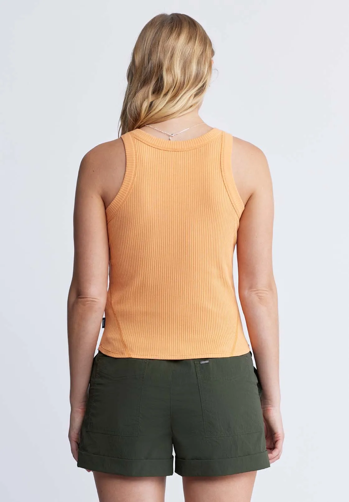 Regine Women’s Ribbed Tank Top in Tangerine - KT0119P sold by Buffalo David Bitton product image thumbnail 5