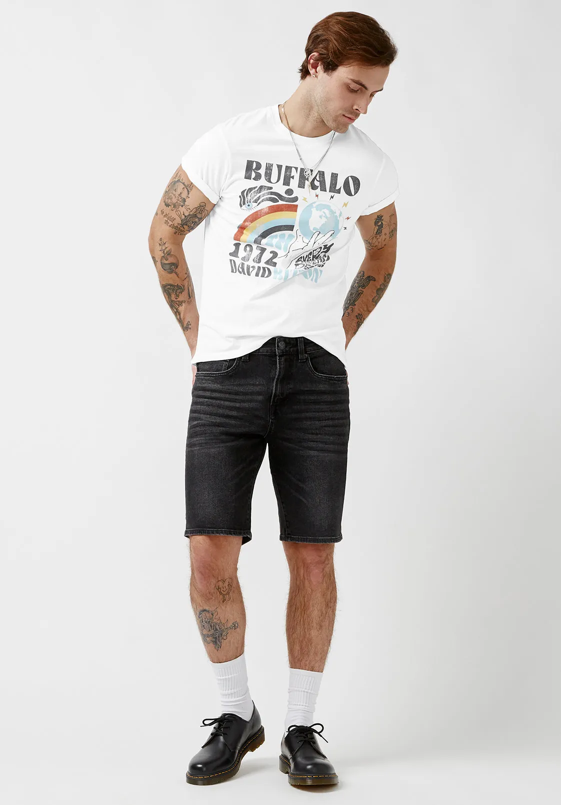 Tawen White Short-Sleeve Men’s T-Shirt - BM23973 sold by Buffalo David Bitton product image thumbnail 5