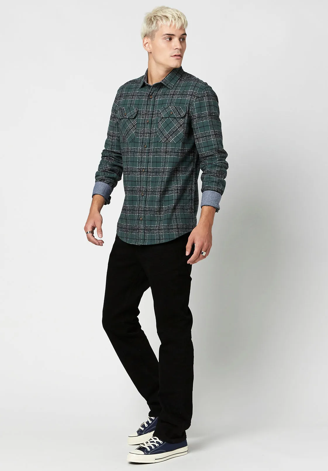 Plaid & Chambray Salice Shirt - BM23664 sold by Buffalo David Bitton product image thumbnail 5