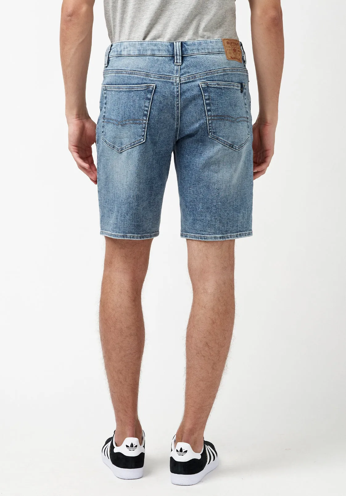Super Stretch Relaxed Straight Dean Sanded Shorts - BM22850 sold by Buffalo David Bitton product image thumbnail 2