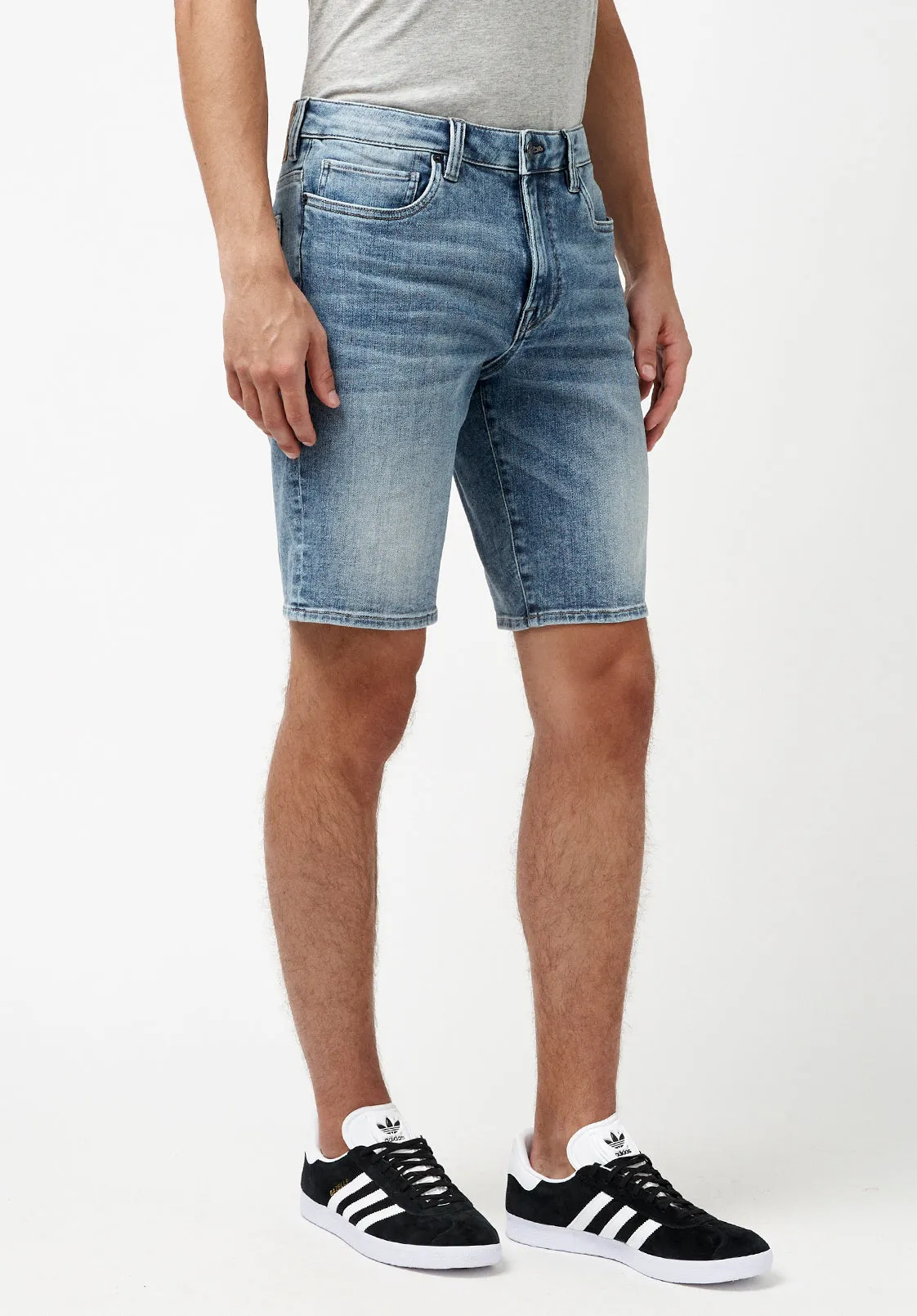 Super Stretch Relaxed Straight Dean Sanded Shorts - BM22850 sold by Buffalo David Bitton product image thumbnail 3