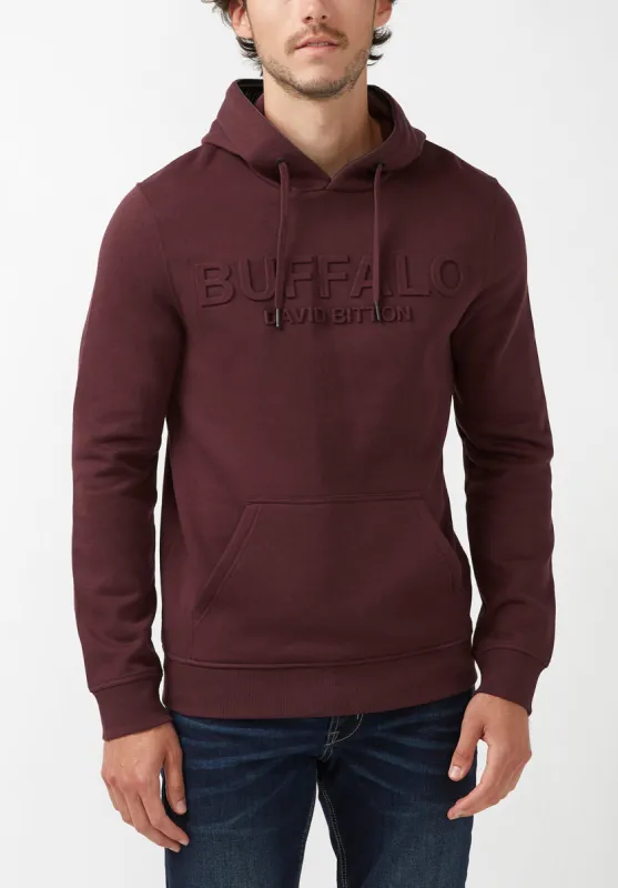 Fadol Men's Embossed Fleecy Hoodie in Fico - BPM13610 sold by Buffalo David Bitton