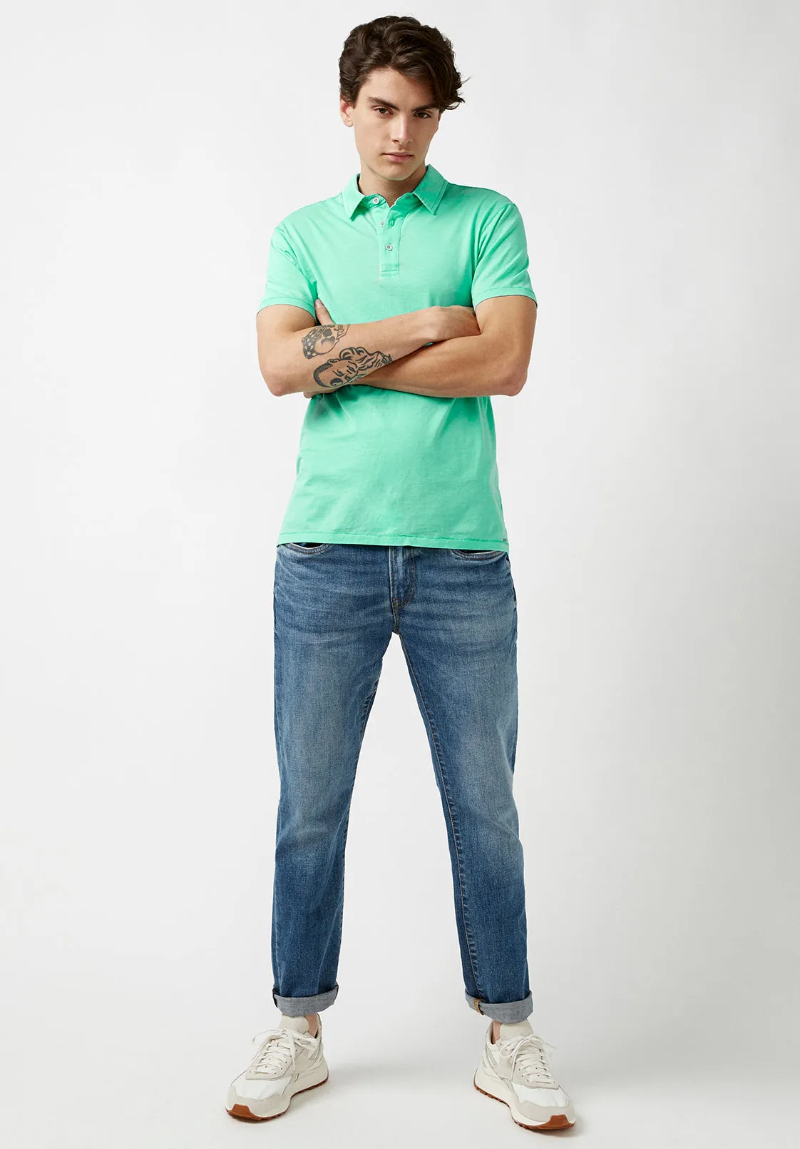 Kumok Burnout Polo Shirt - BM23928 sold by Buffalo David Bitton product image thumbnail 5