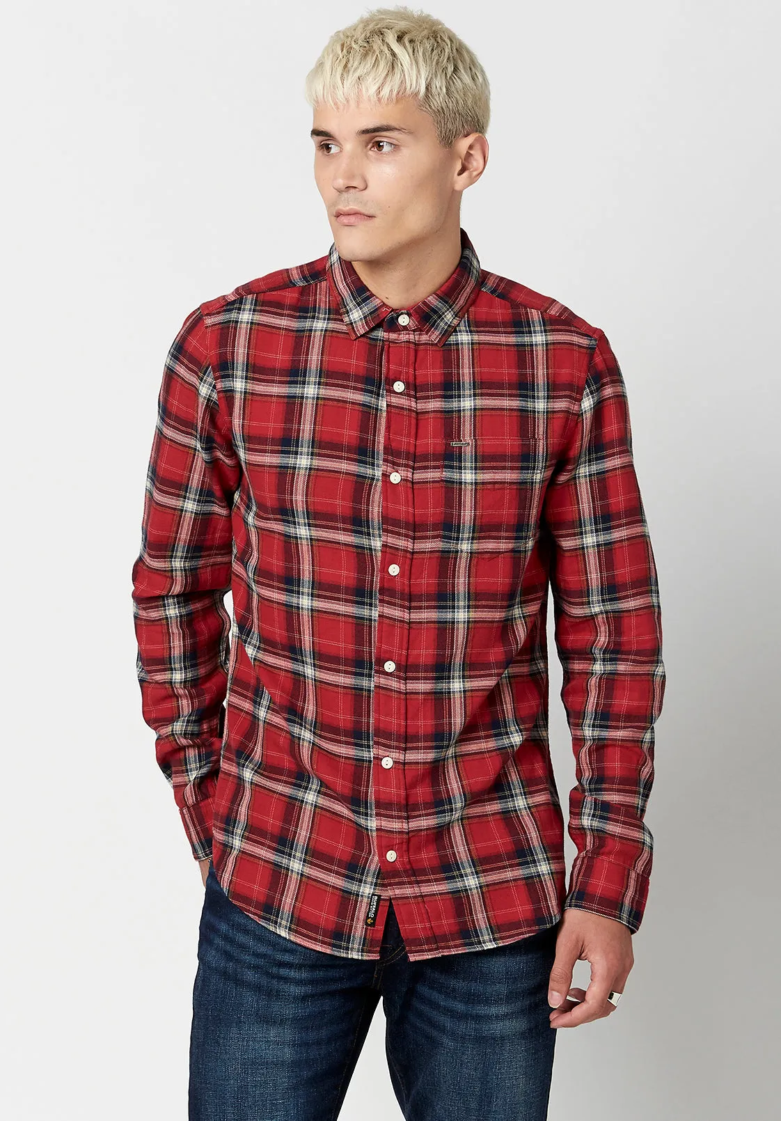 Twill Plaid Satwil Shirt - BM23650 sold by Buffalo David Bitton