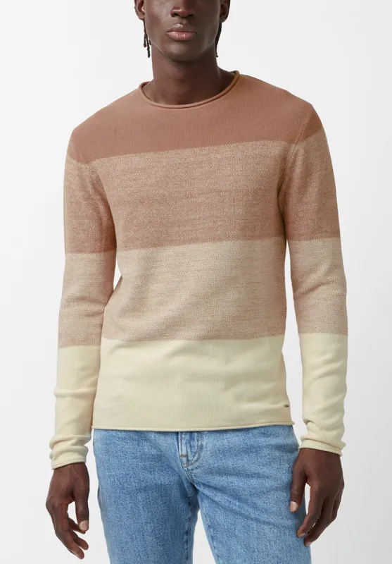 Wakoni Men’s Sweater in Beige Combo - BM24015 sold by Buffalo David Bitton