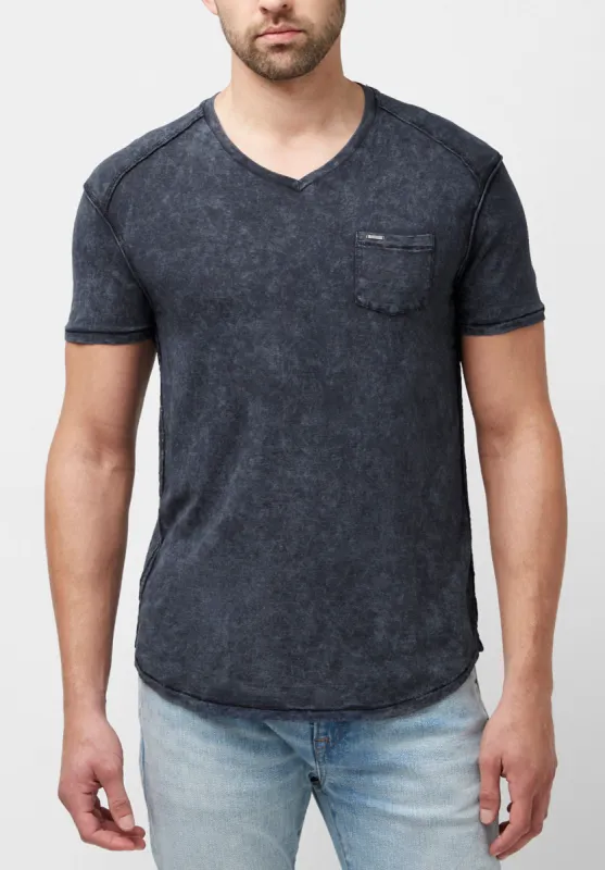 Kamiz Acid Wash Pocket T-Shirt - BM23839 sold by Buffalo David Bitton