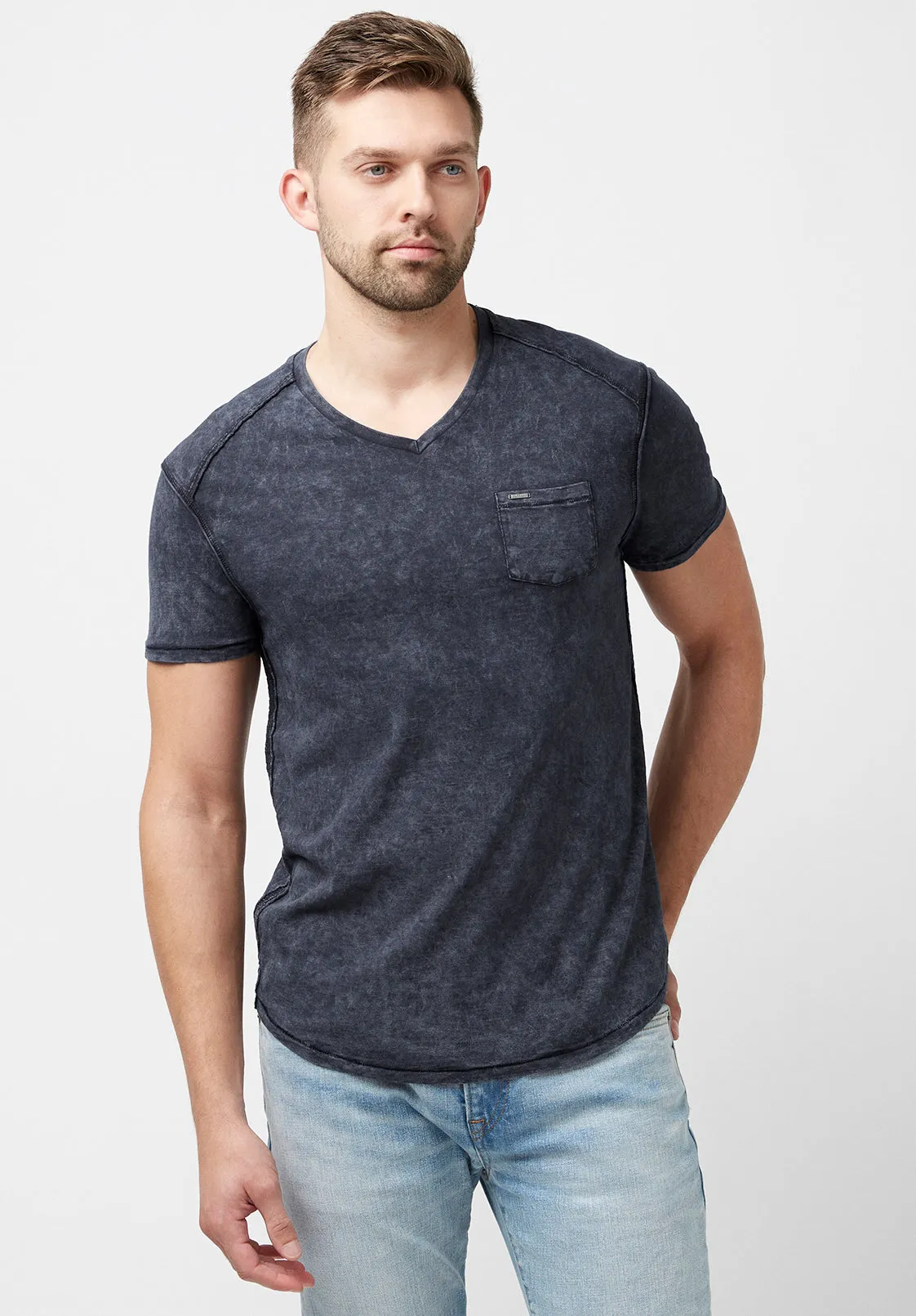 Kamiz Acid Wash Pocket T-Shirt - BM23839 sold by Buffalo David Bitton product image thumbnail 3