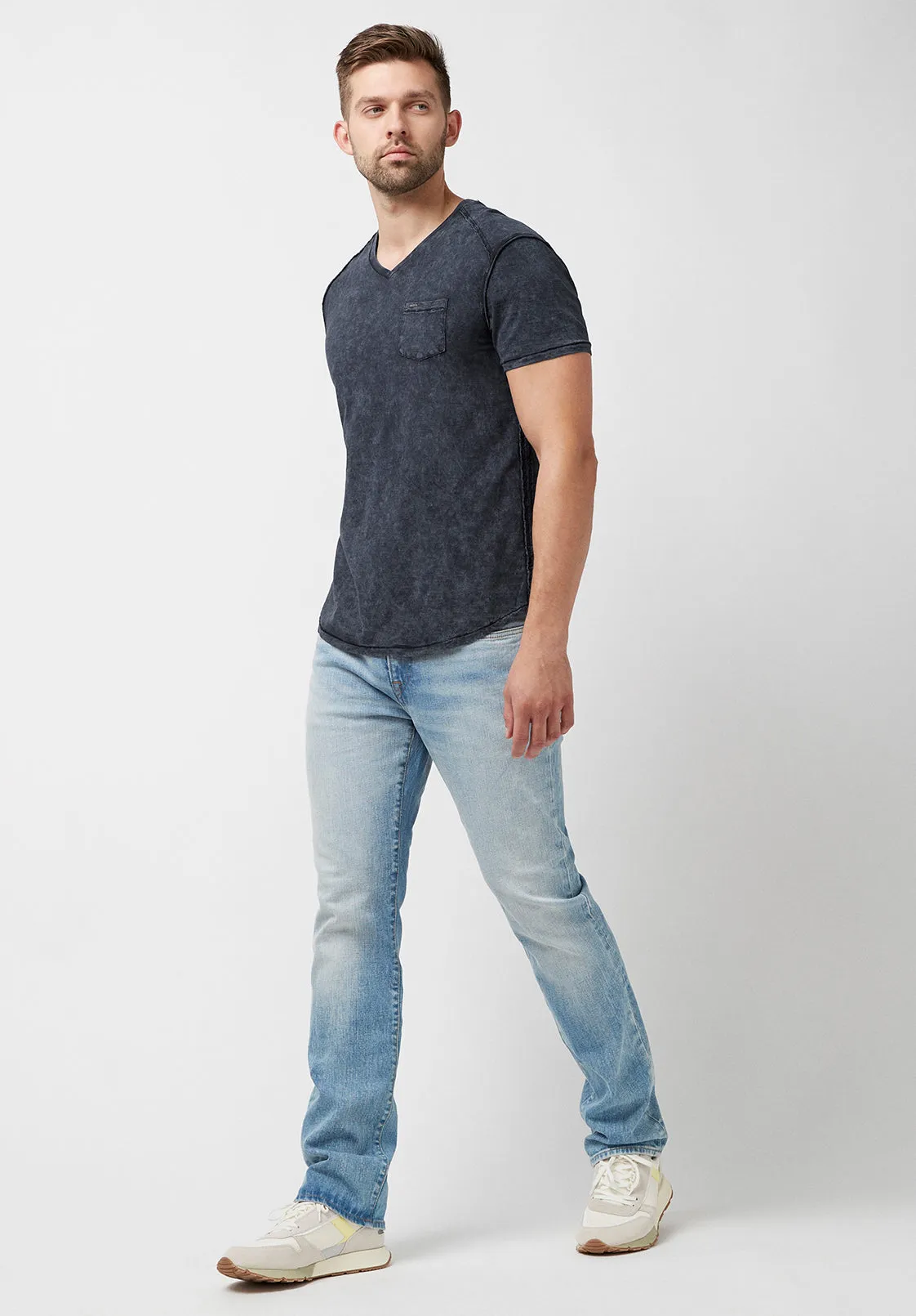 Kamiz Acid Wash Pocket T-Shirt - BM23839 sold by Buffalo David Bitton product image thumbnail 4