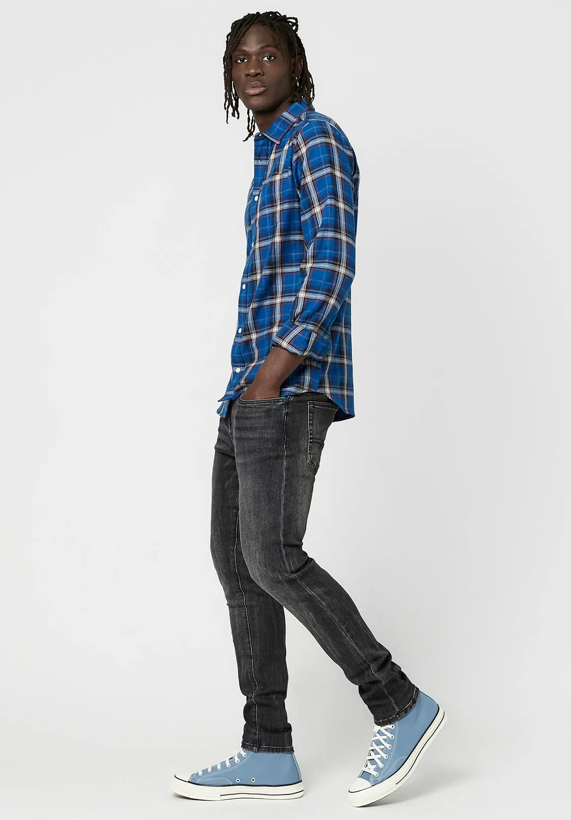 Twill Plaid Satwil Shirt - BM23650 sold by Buffalo David Bitton product image thumbnail 3