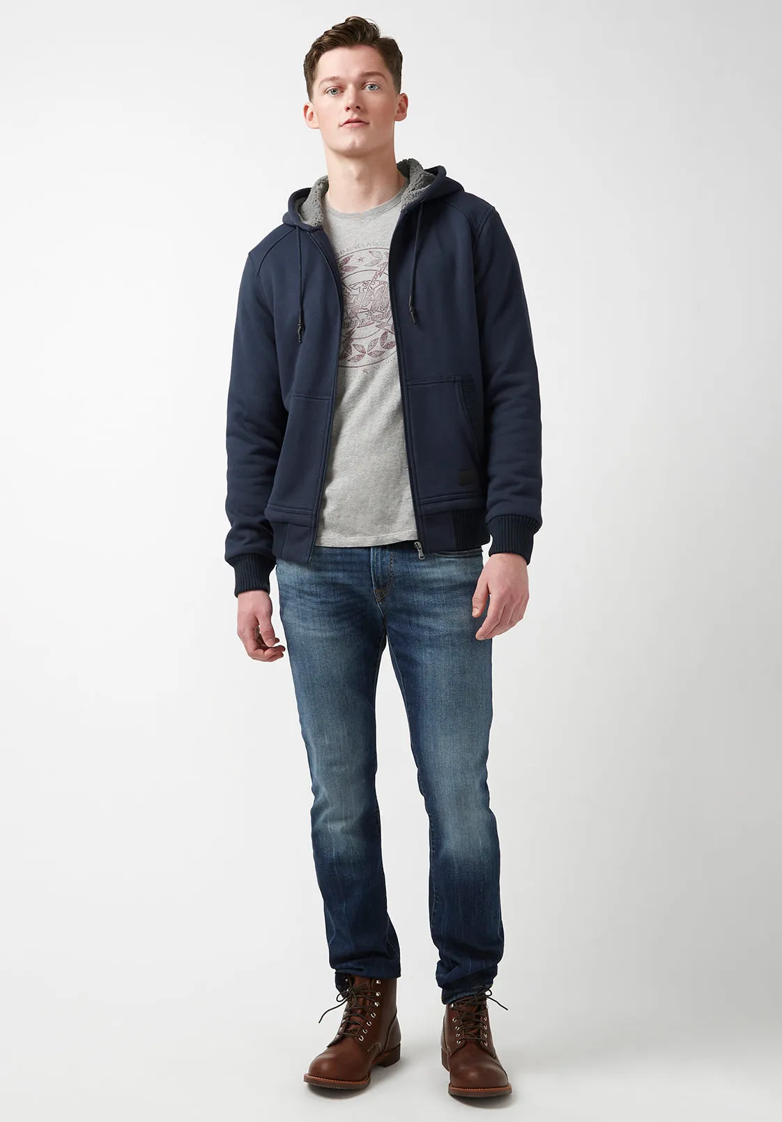 Fasox Navy Men’s Sweatshirt - BM24161 sold by Buffalo David Bitton product image thumbnail 5