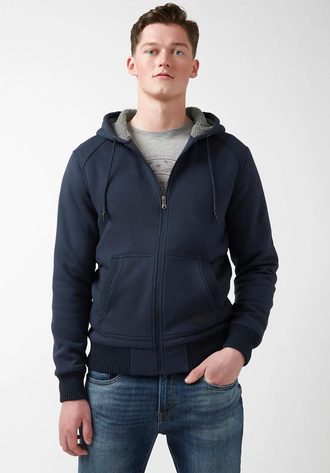 Fasox Navy Men’s Sweatshirt - BM24161 sold by Buffalo David Bitton product image thumbnail 3