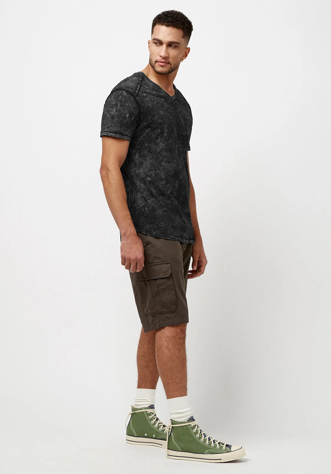Kamiz Acid Wash Pocket T-Shirt - BM23839 sold by Buffalo David Bitton product image thumbnail 4
