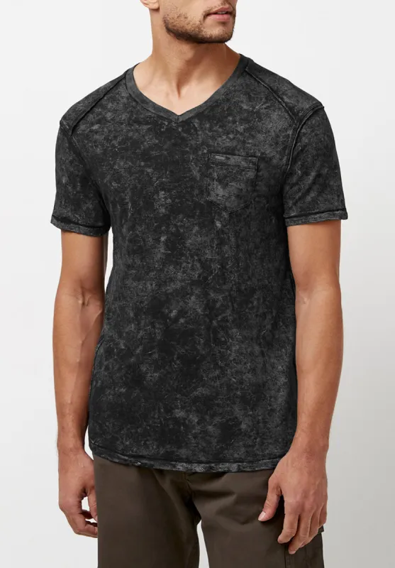 Kamiz Acid Wash Pocket T-Shirt - BM23839 sold by Buffalo David Bitton