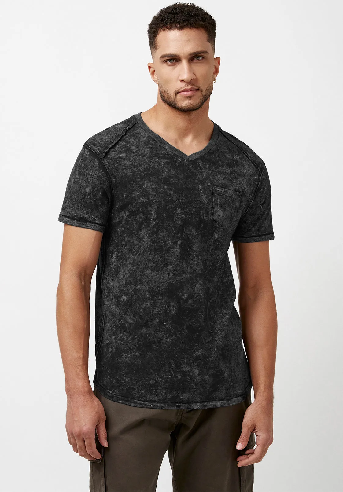 Kamiz Acid Wash Pocket T-Shirt - BM23839 sold by Buffalo David Bitton product image thumbnail 3