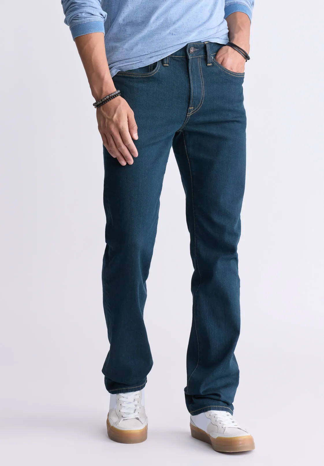 Straight Six Men's Jeans in Tinted Indigo - BM22997 sold by Buffalo David Bitton product image thumbnail 3