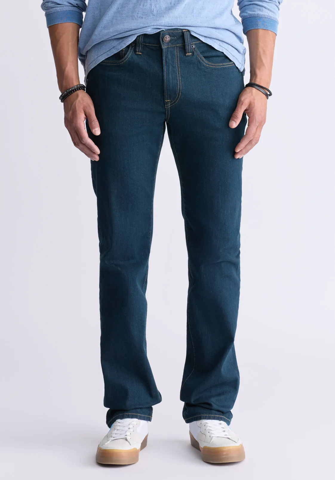 Straight Six Men's Jeans in Tinted Indigo - BM22997 sold by Buffalo David Bitton