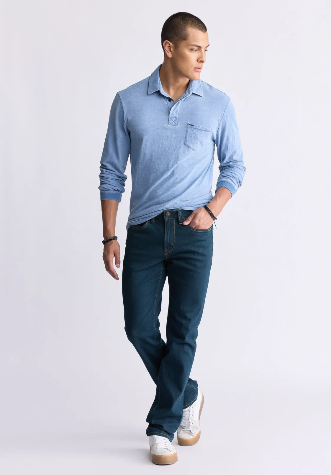 Straight Six Men's Jeans in Tinted Indigo - BM22997 sold by Buffalo David Bitton product image thumbnail 4