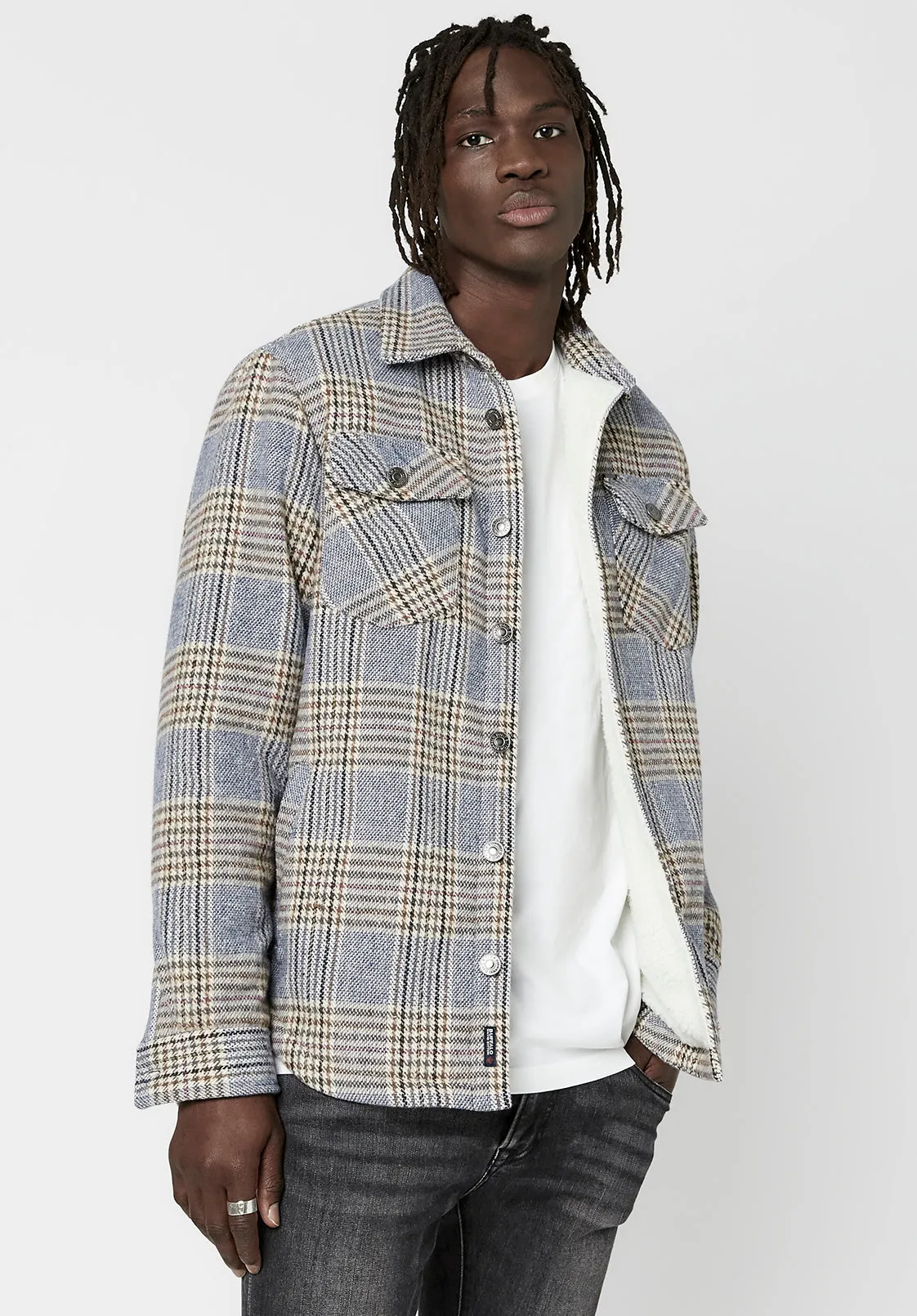 Sherpa-Lined Jaswe Shacket - BM23645 sold by Buffalo David Bitton