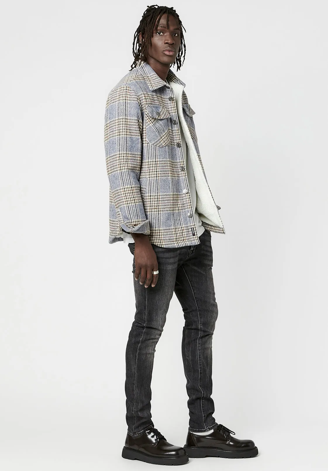 Sherpa-Lined Jaswe Shacket - BM23645 sold by Buffalo David Bitton product image thumbnail 4