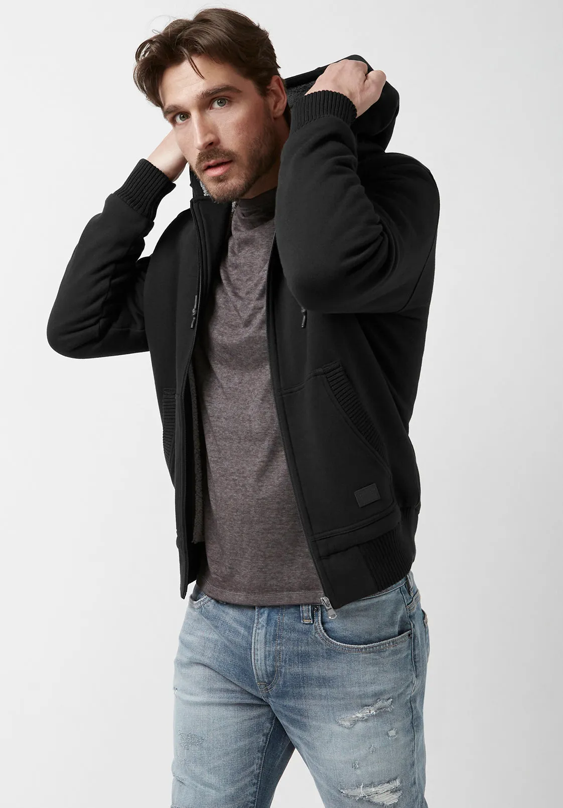 Fasox Black Men’s Sweatshirt - BM24161 sold by Buffalo David Bitton product image thumbnail 5