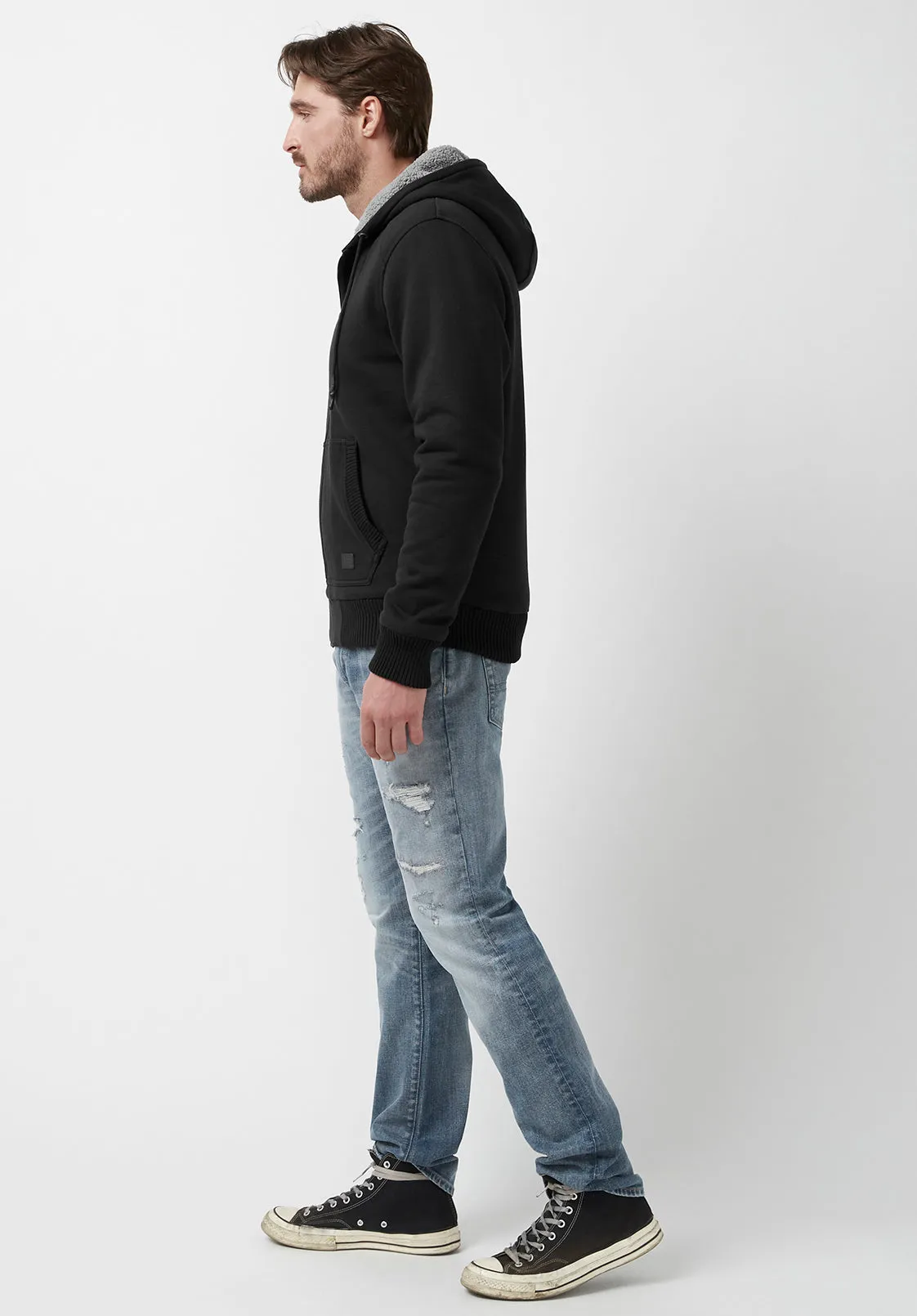 Fasox Black Men’s Sweatshirt - BM24161 sold by Buffalo David Bitton product image thumbnail 4