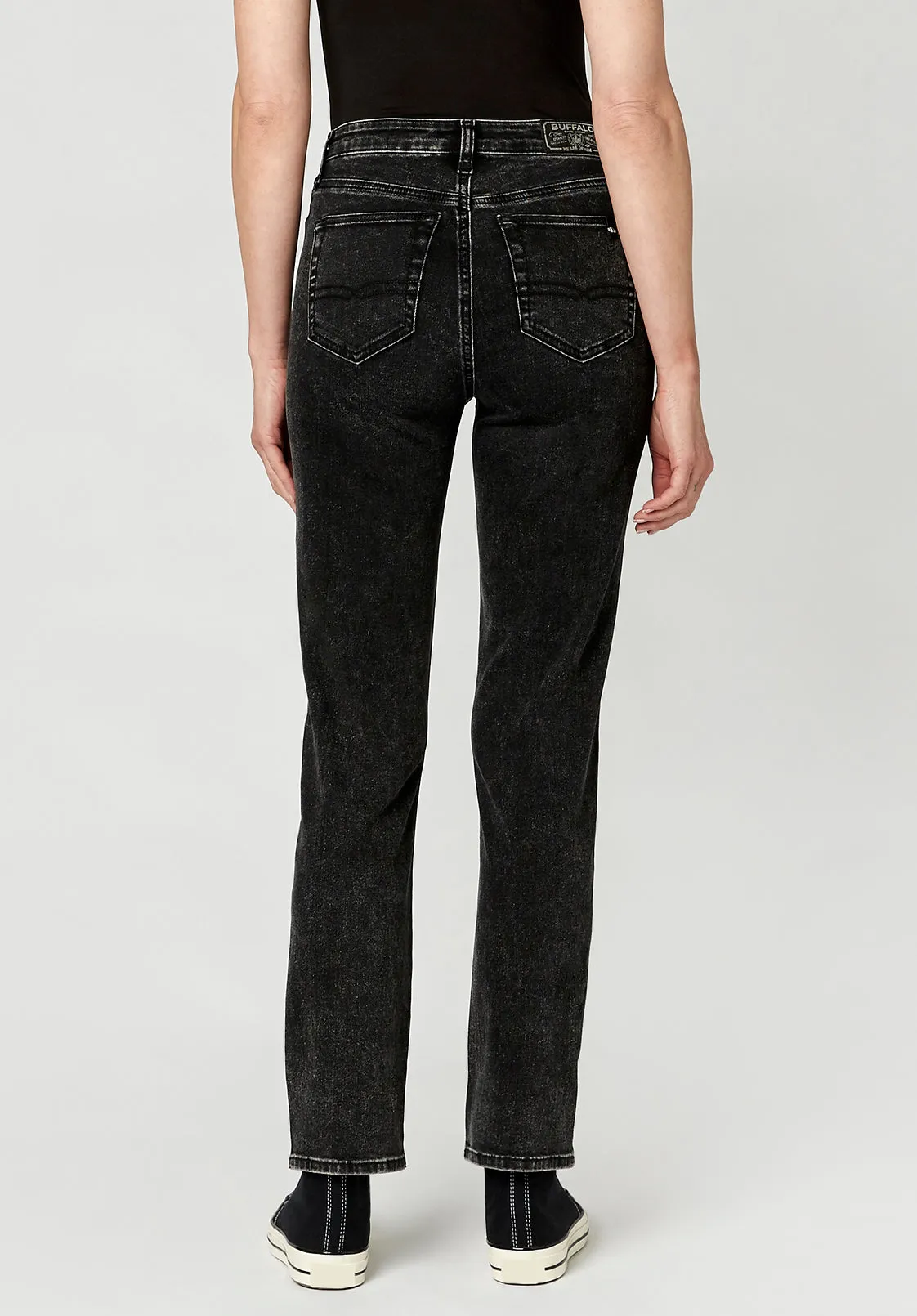 STRAIGHT JAYDEN Acid Wash High Rise Jeans - BL15733 sold by Buffalo David Bitton product image thumbnail 2