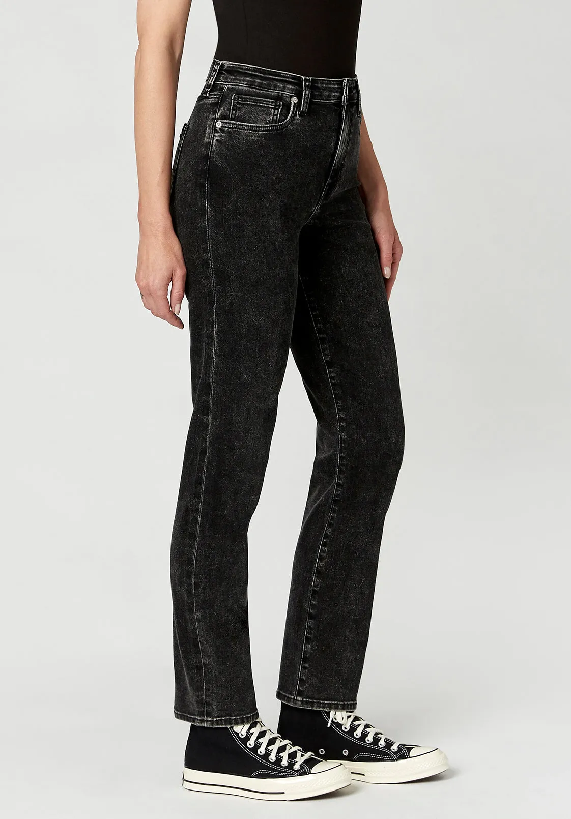 STRAIGHT JAYDEN Acid Wash High Rise Jeans - BL15733 sold by Buffalo David Bitton product image thumbnail 3