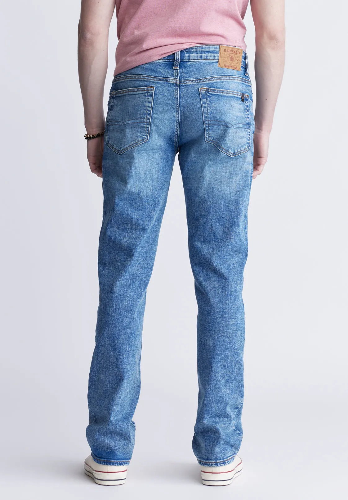 Relaxed Straight Driven Men's Jeans, Heavily Sanded and Worked - BM22984 sold by Buffalo David Bitton product image thumbnail 3