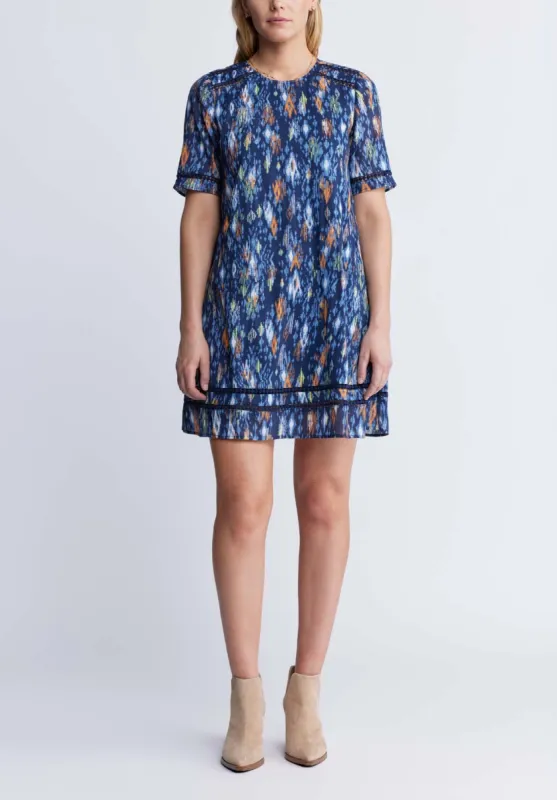 Risette Women’s Printed Dress in Navy - WD0039P sold by Buffalo David Bitton
