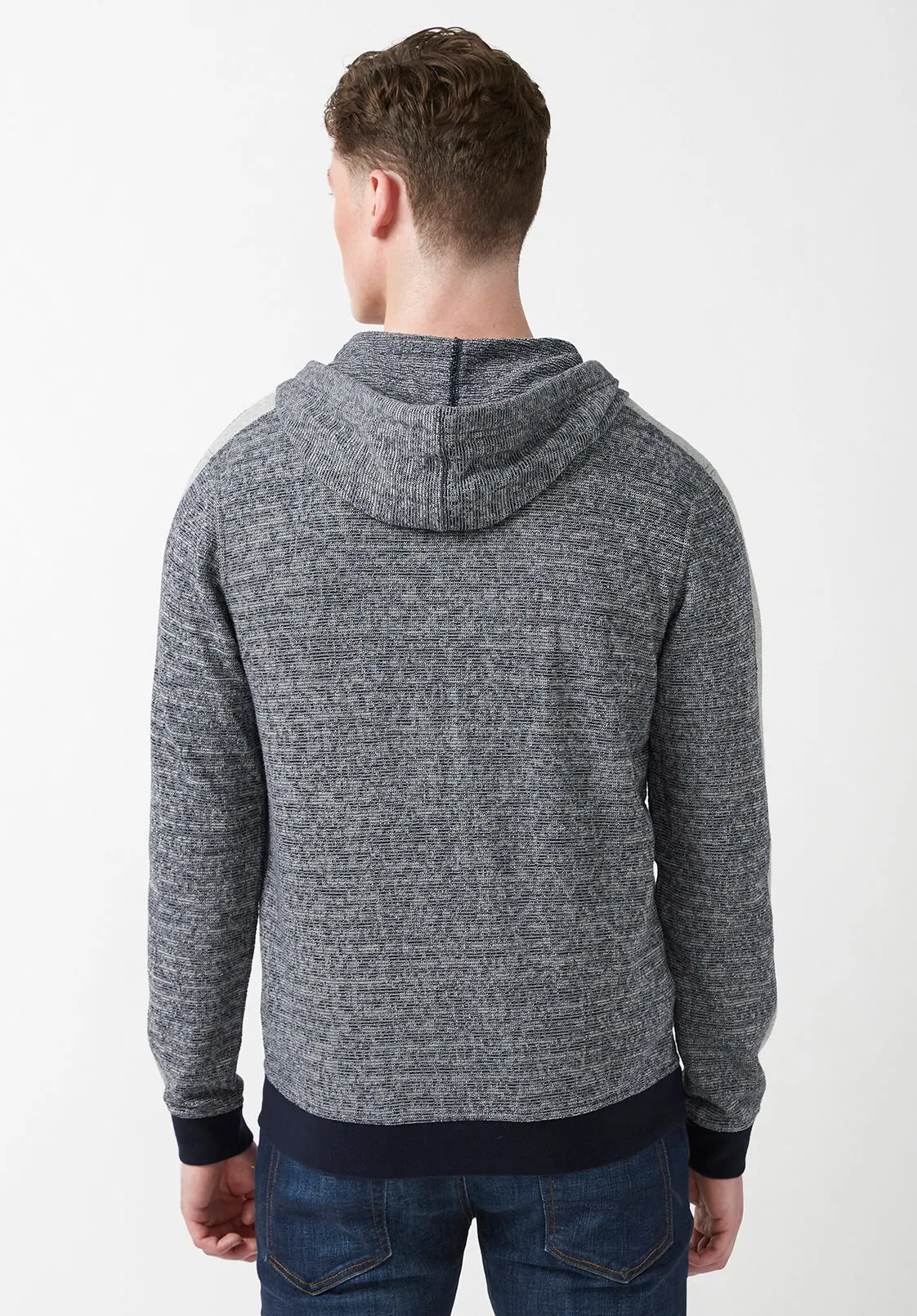 Fansa Men’s Full-zip Hoodie Sweatshirt in Navy - BM24067 sold by Buffalo David Bitton product image thumbnail 3